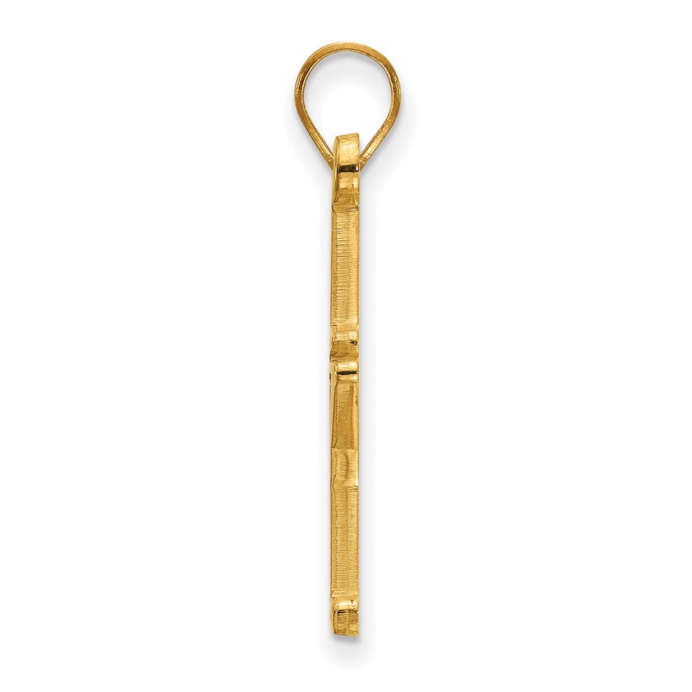 10K Yellow Gold 10Ky Logoart Vanderbilt University Large Pendant
