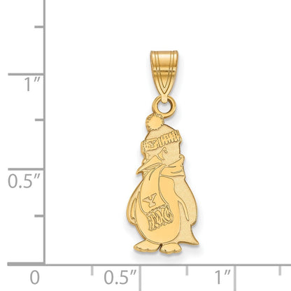 14K Yellow Gold Logoart Youngstown State University Penguin Large Pendant