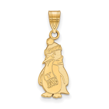 14K Yellow Gold Logoart Youngstown State University Penguin Large Pendant