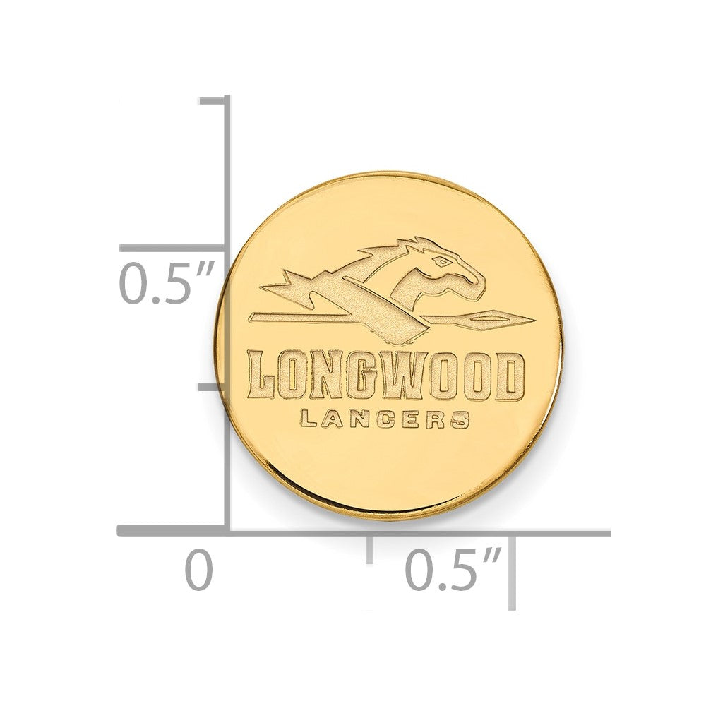 14K Yellow Gold Gold LogoArt Longwood University Lancers Lapel Pin