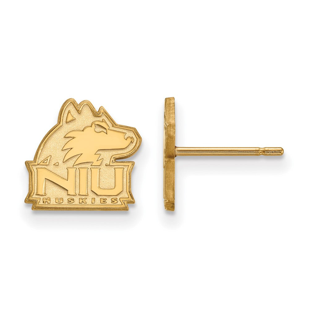 14K Yellow Gold Logoart Northern Illinois University N I U Huskies Extra Small Post Earrings