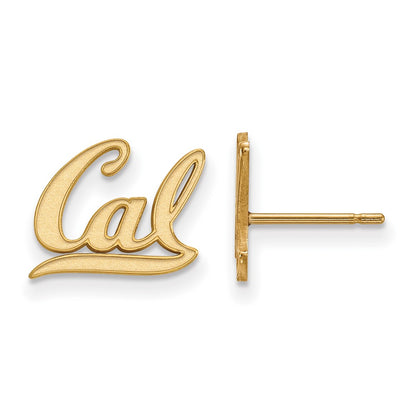10K Yellow Gold Logoart University Of California Berkeley Extra Small Post Earrings
