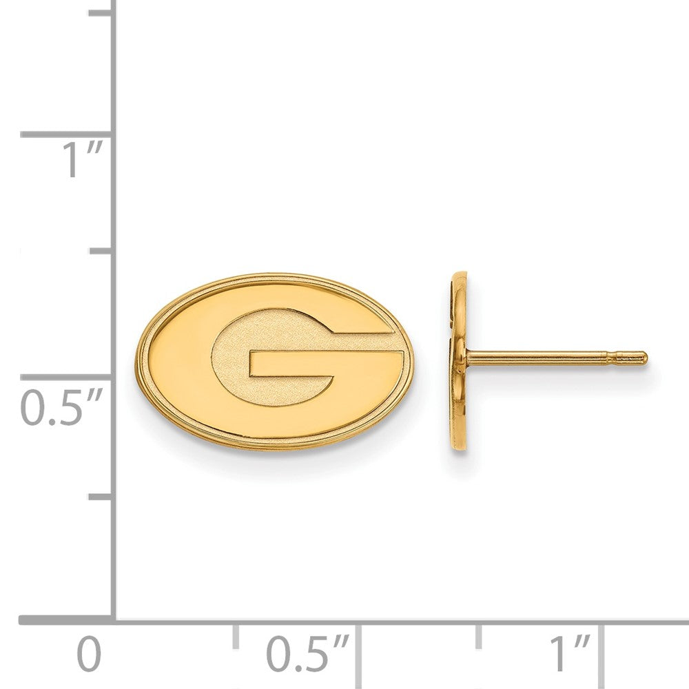 10K Yellow Gold Logoart University Of Georgia Letter G Extra Small Post Earrings