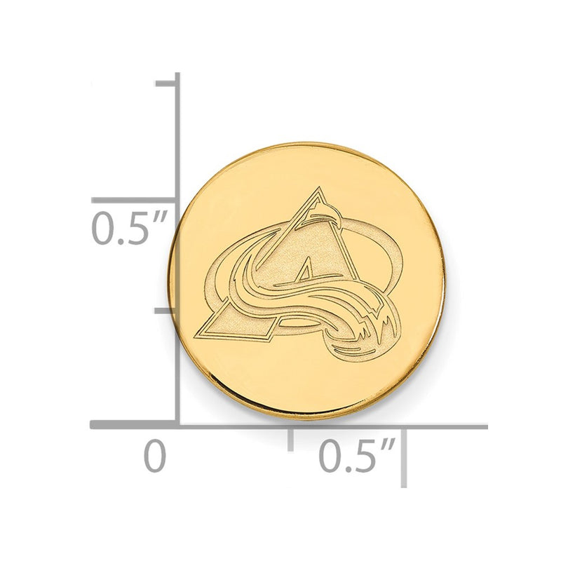 14K Yellow Gold Gold NHL LogoArt Colorado Avalanche Lapel Pin