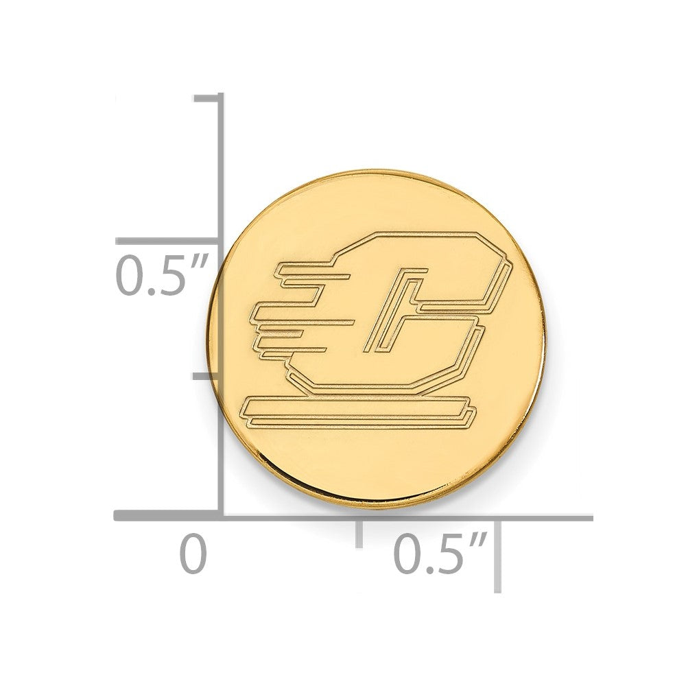 14K Yellow Gold Gold LogoArt Central Michigan University Letter C Lapel Pin