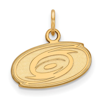 14K Yellow Gold Nhl Logoart Carolina Hurricanes Extra Small Pendant