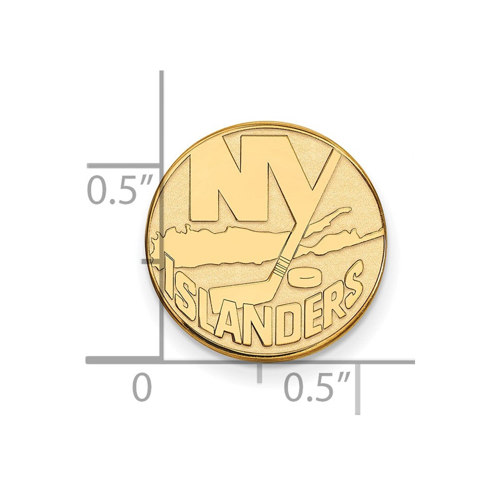 14K Yellow Gold Gold NHL LogoArt New York Islanders Lapel Pin