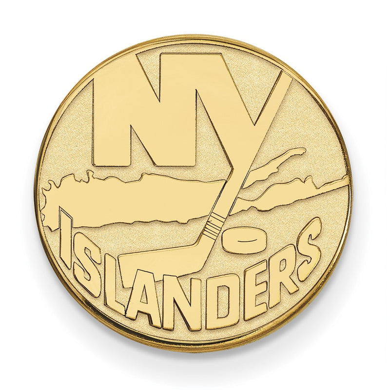 14K Yellow Gold Gold NHL LogoArt New York Islanders Lapel Pin