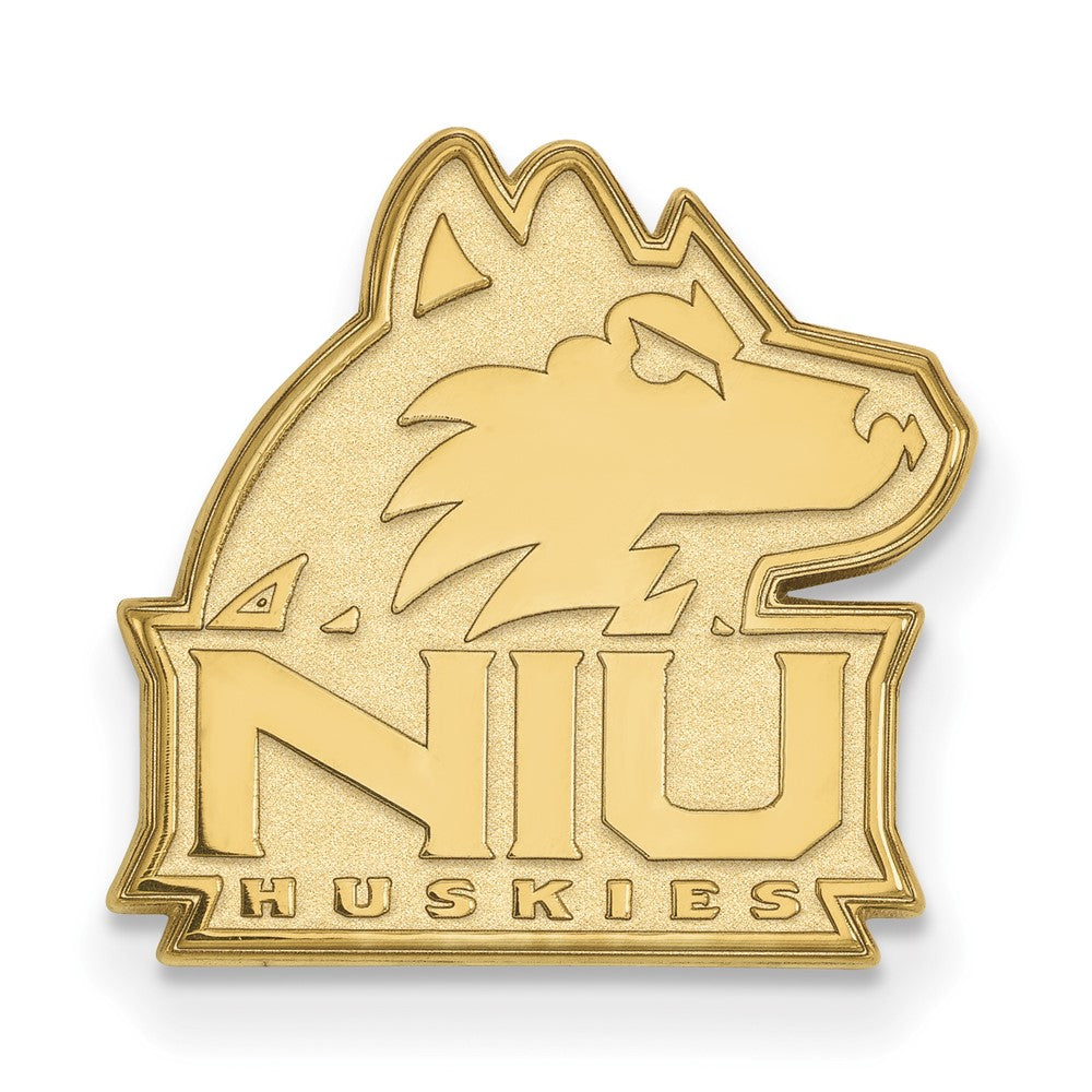 14K Yellow Gold Gold LogoArt Northern Illinois University N-I-U Huskies Lapel Pin