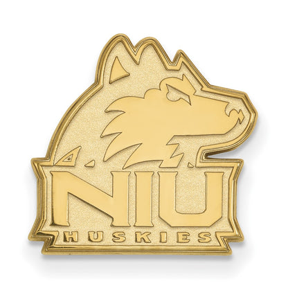 14K Yellow Gold Gold LogoArt Northern Illinois University N-I-U Huskies Lapel Pin