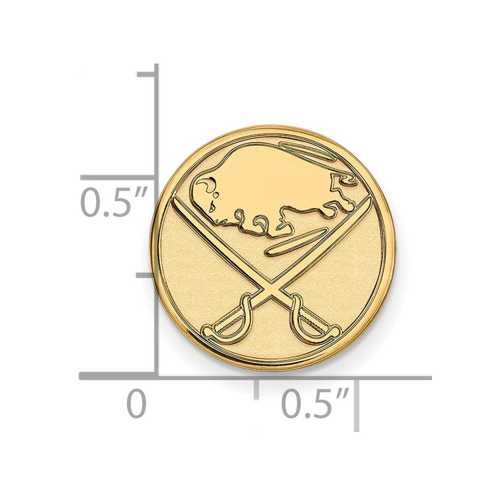 14K Yellow Gold Gold NHL LogoArt Buffalo Sabres Lapel Pin
