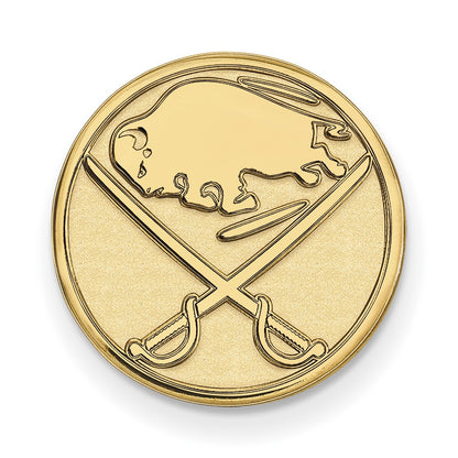 14K Yellow Gold Gold NHL LogoArt Buffalo Sabres Lapel Pin