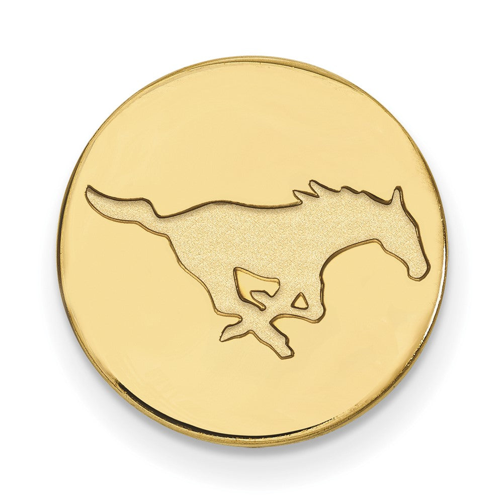14K Yellow Gold Gold LogoArt Southern Methodist University Mustang Lapel Pin