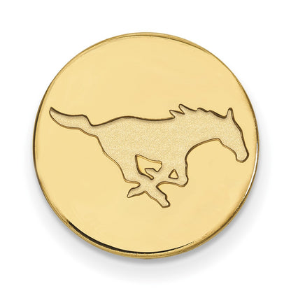 14K Yellow Gold Gold LogoArt Southern Methodist University Mustang Lapel Pin