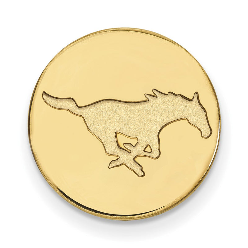 14K Yellow Gold Gold LogoArt Southern Methodist University Mustang Lapel Pin