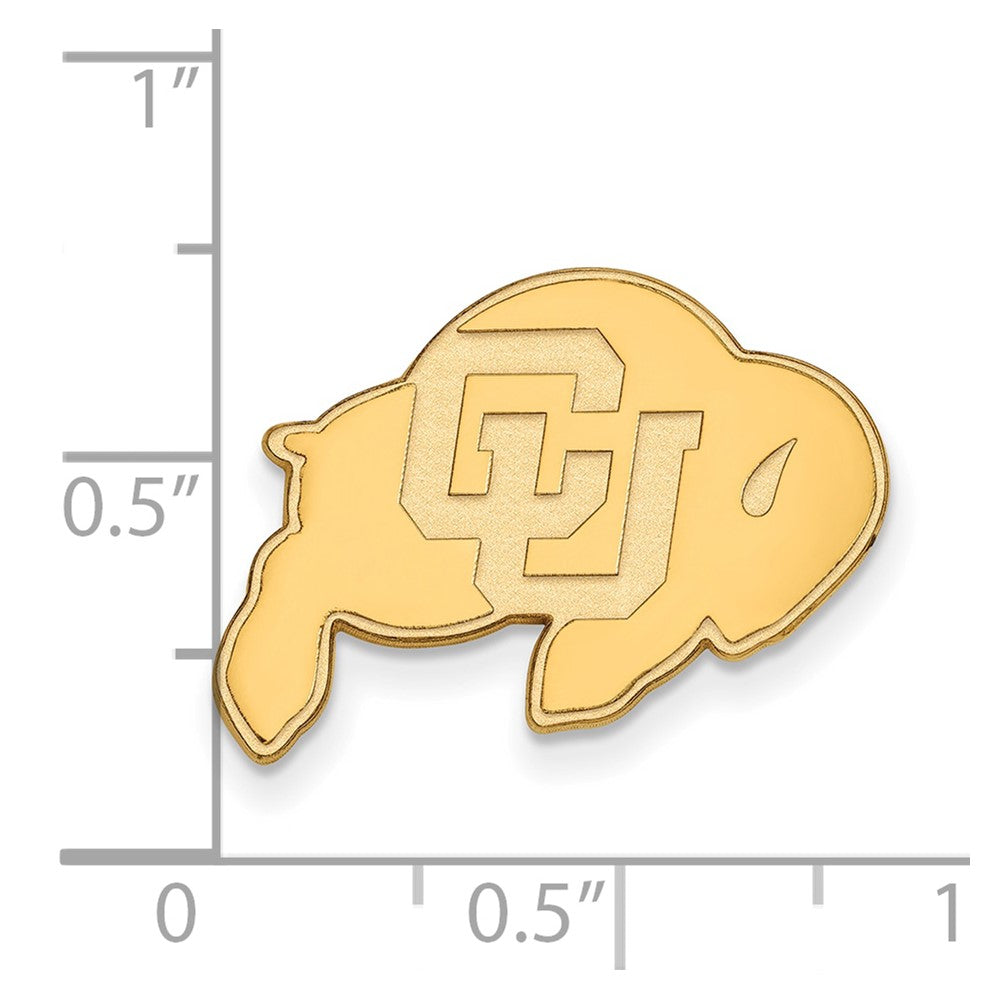 14K Yellow Gold Gold LogoArt University of Colorado Buffalo Lapel Pin