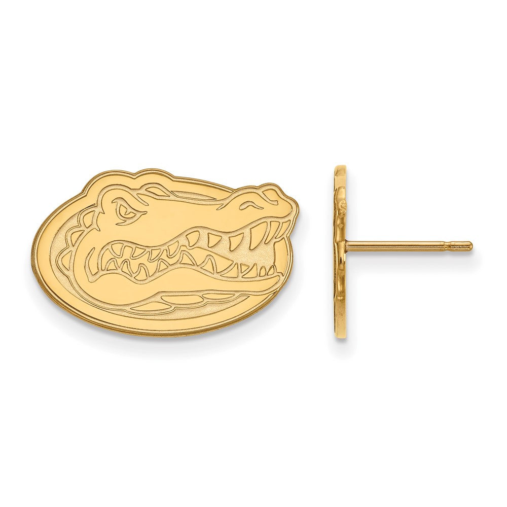 10K Yellow Gold Logoart University Of Florida Gator Small Post Earrings