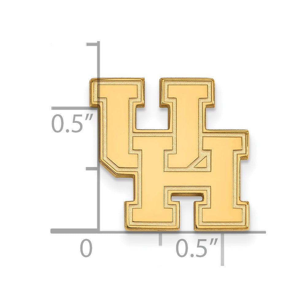 14K Yellow Gold Gold LogoArt University of Houston U-H Lapel Pin