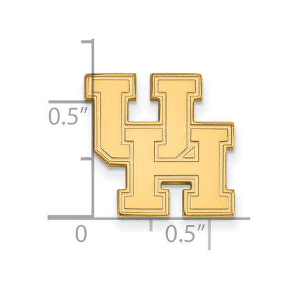 14K Yellow Gold Gold LogoArt University of Houston U-H Lapel Pin