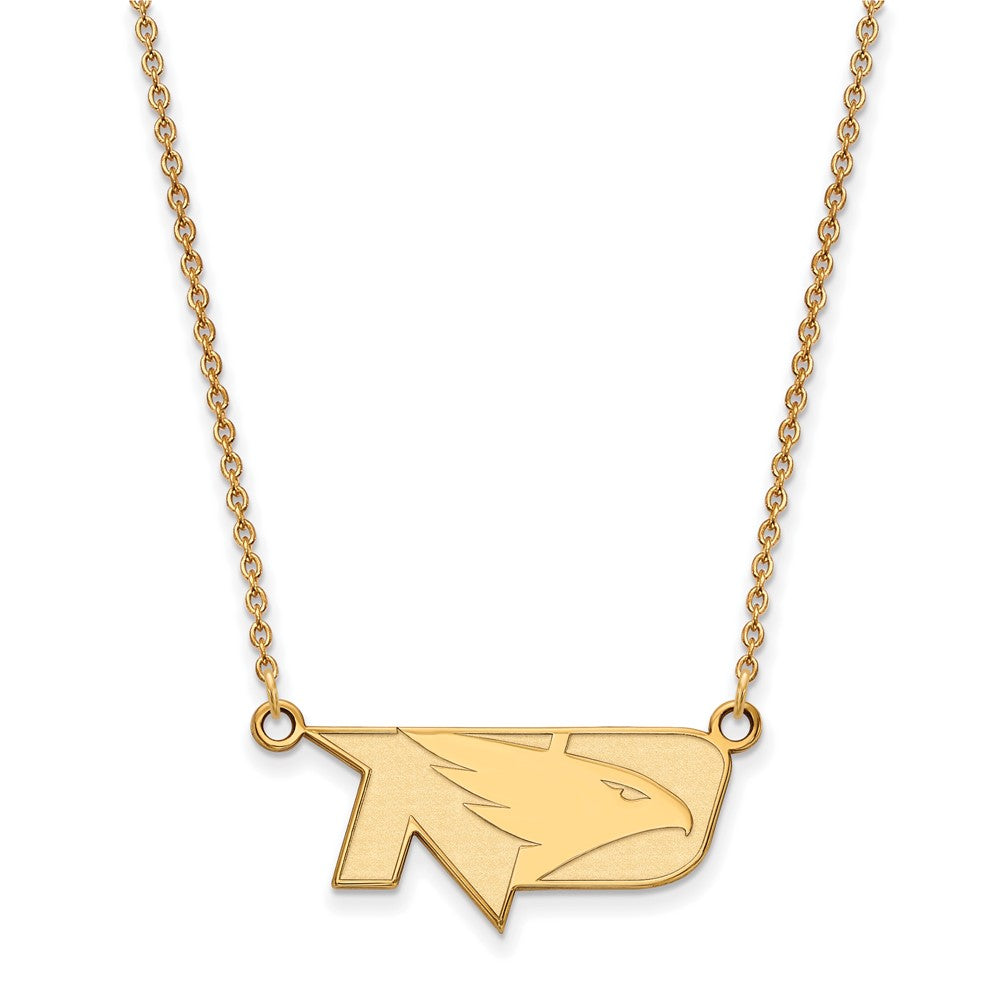 14K Yellow Gold Logoart University Of North Dakota Small Pendant 18 Inch Necklace