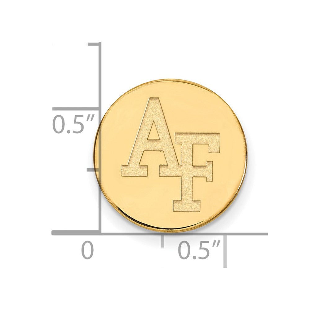 14K Yellow Gold Gold LogoArt United States Air Force Academy A-F Lapel Pin