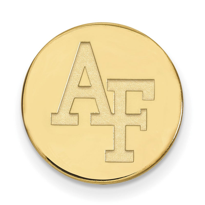 14K Yellow Gold Gold LogoArt United States Air Force Academy A-F Lapel Pin