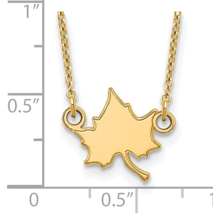 10K Yellow Gold Logoart Indiana State University I S Small Pendant 18 Inch Necklace