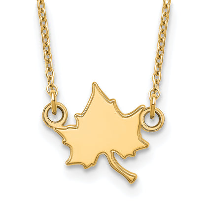 10K Yellow Gold Logoart Indiana State University I S Small Pendant 18 Inch Necklace
