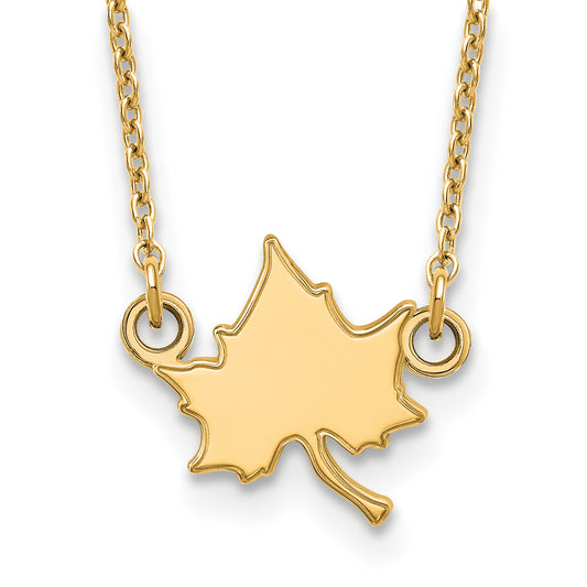 10K Yellow Gold Logoart Indiana State University I S Small Pendant 18 Inch Necklace