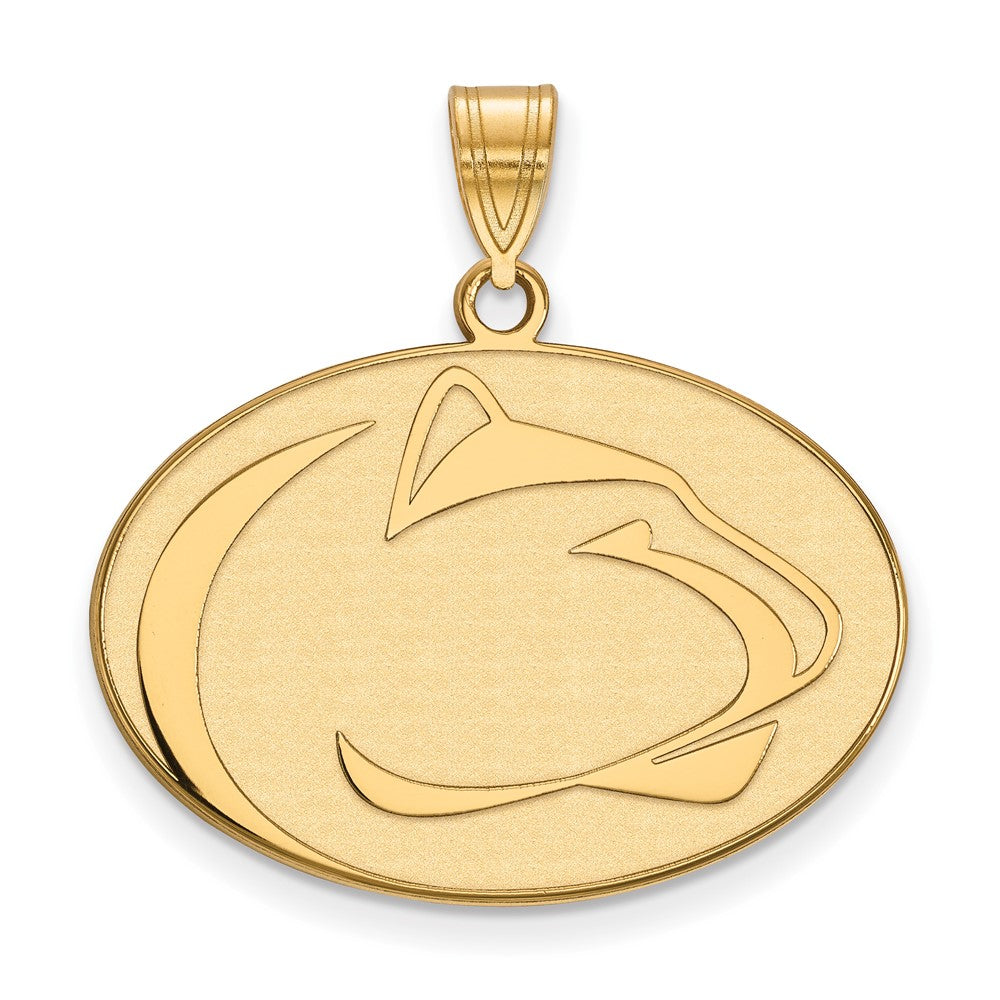 Gold Plated Sterling Silver Logoart Penn State University Lion Large Pendant