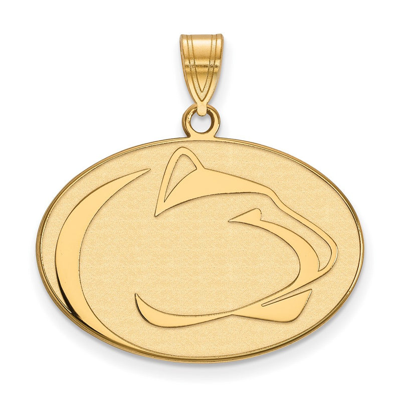14K Yellow Gold Logoart Penn State University Lion Large Pendant
