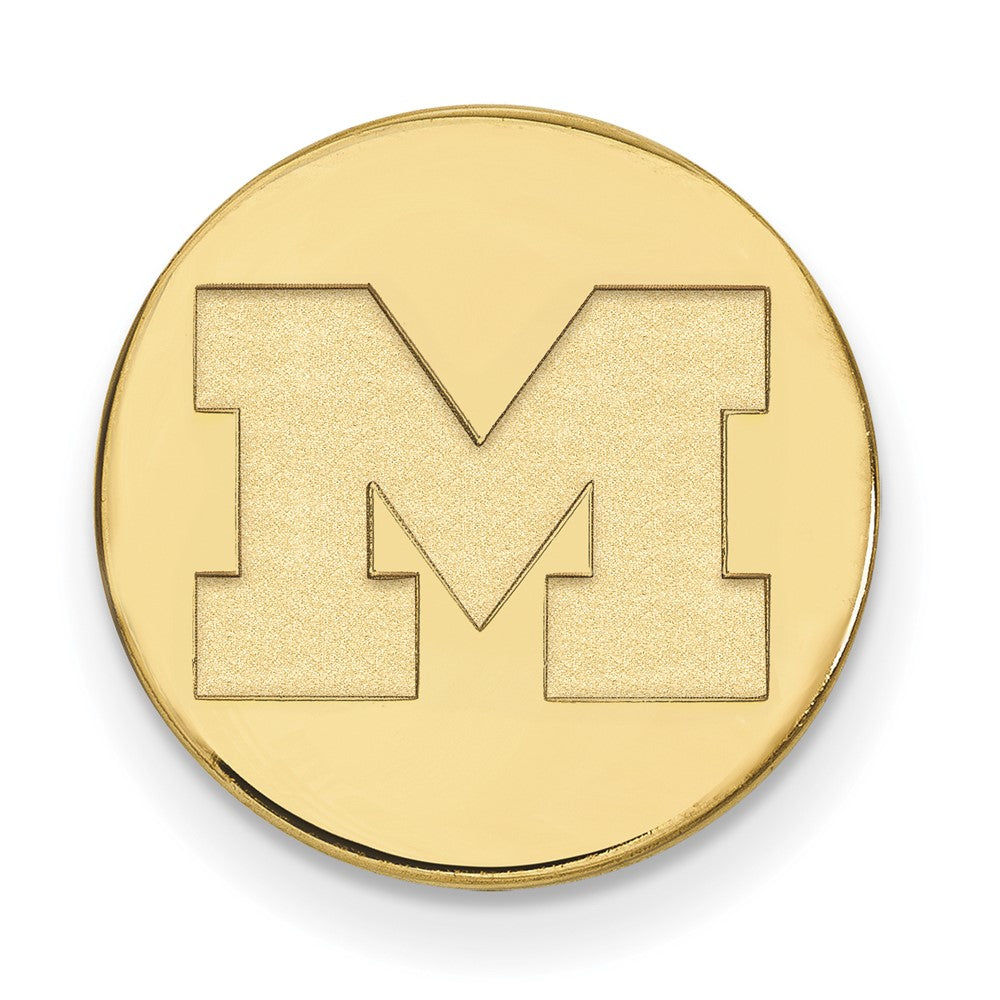 14K Yellow Gold Gold LogoArt University of Michigan Letter M Lapel Pin