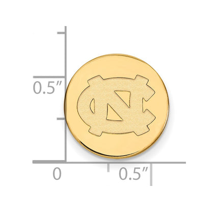 14K Yellow Gold Gold LogoArt University of North Carolina N-C Lapel Pin