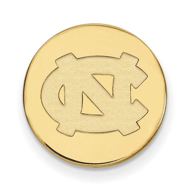14K Yellow Gold Gold LogoArt University of North Carolina N-C Lapel Pin
