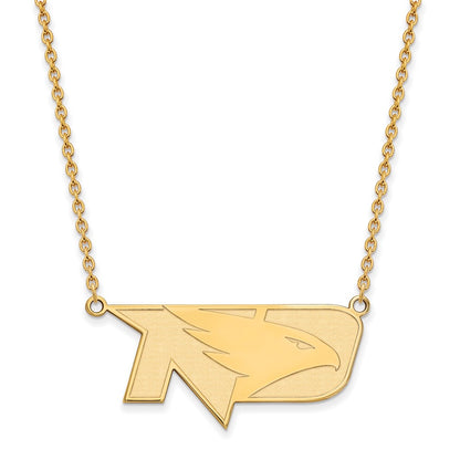 14K Yellow Gold Logoart University Of North Dakota Large Pendant 18 Inch Necklace