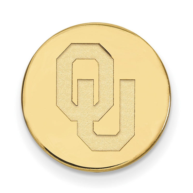 14K Yellow Gold Gold LogoArt University of Oklahoma O-U Tie Tac