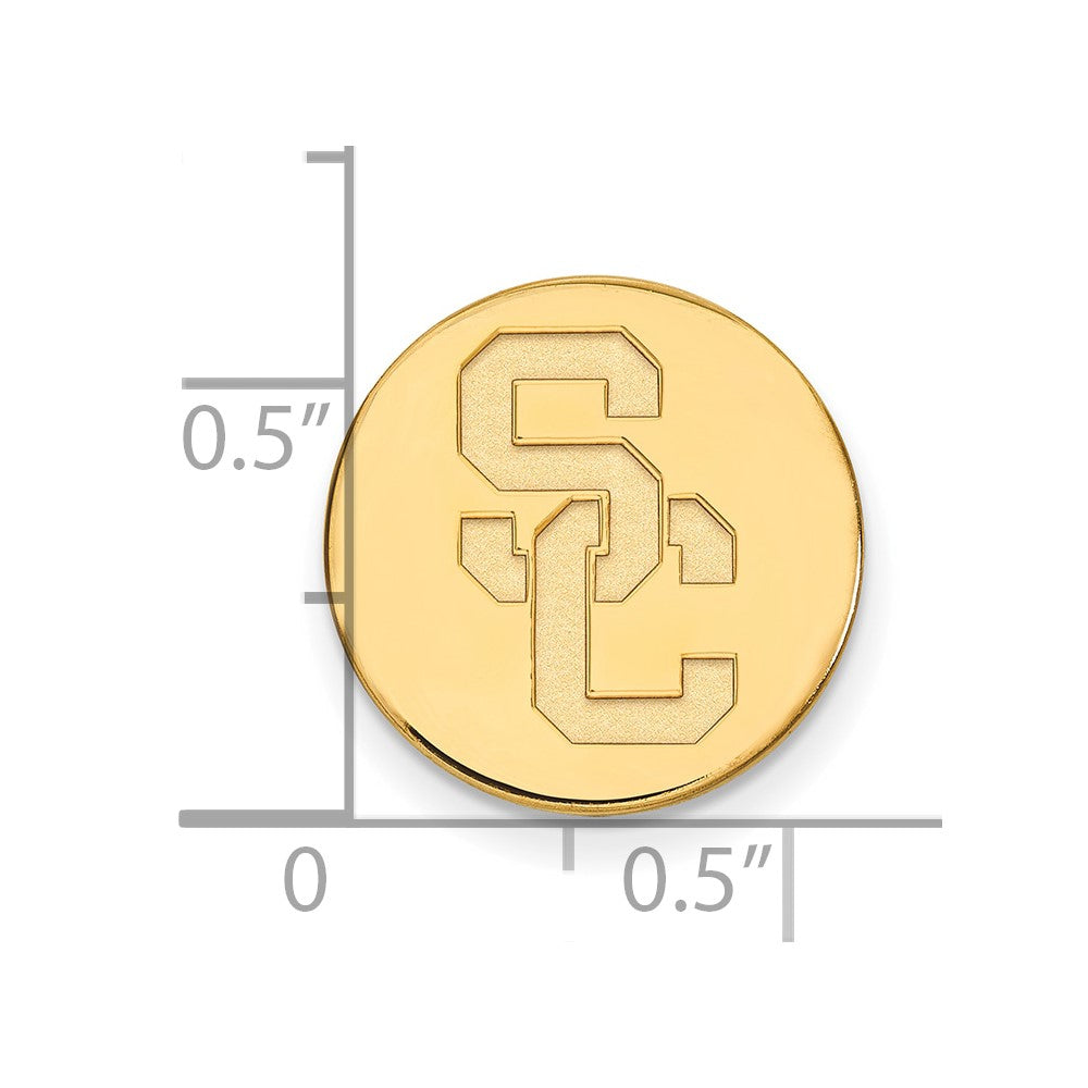 14K Yellow Gold Gold University of Southern California S-C Lapel Pin