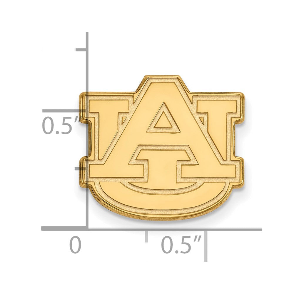 14K Yellow Gold Gold LogoArt Auburn University Lapel Pin