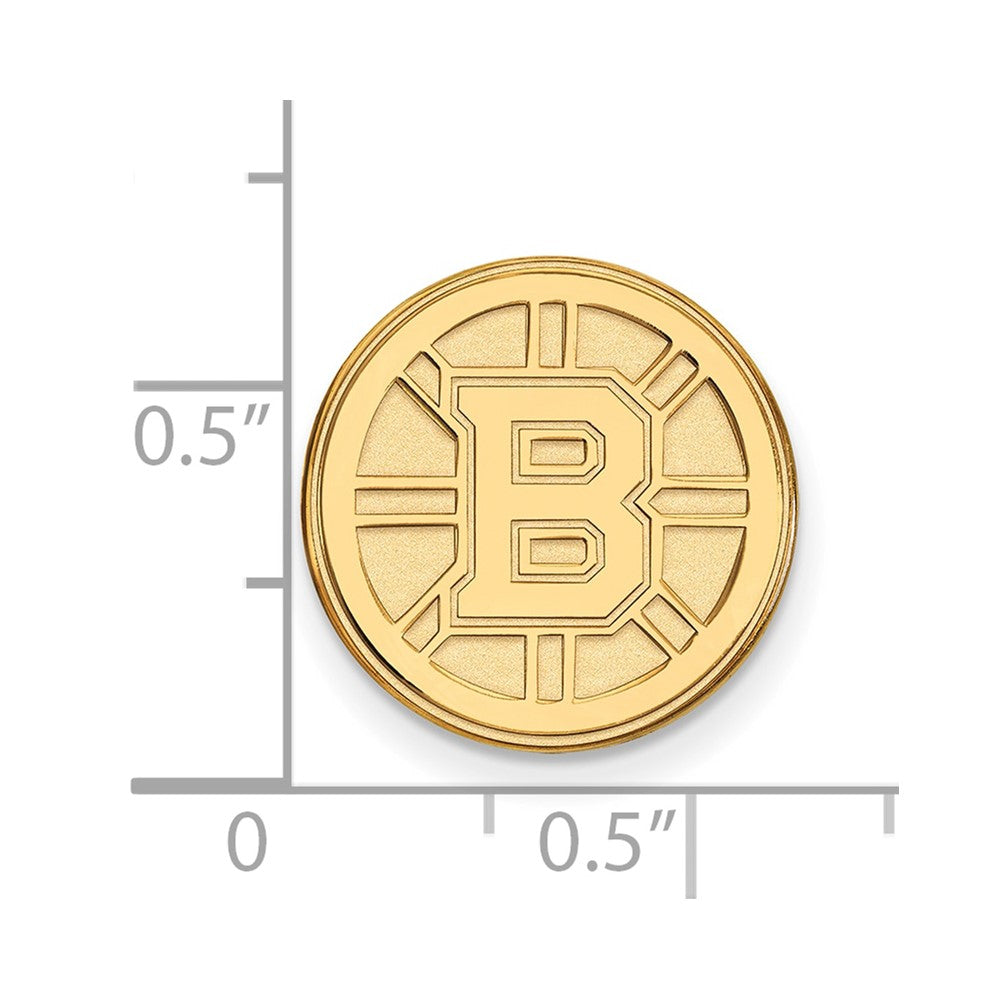 14K Yellow Gold Gold NHL LogoArt Boston Bruins Lapel Pin