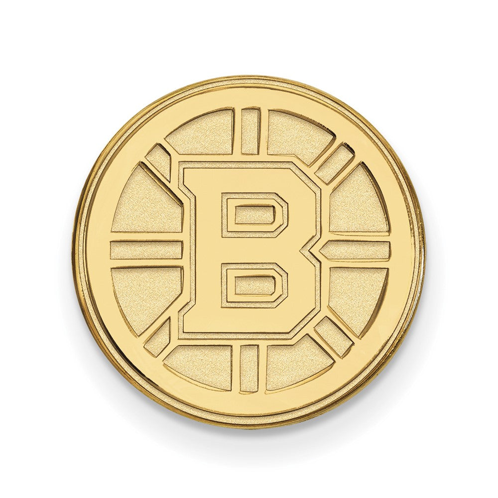 14K Yellow Gold Gold NHL LogoArt Boston Bruins Lapel Pin