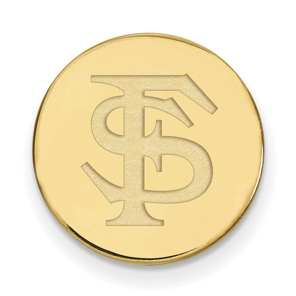 14K Yellow Gold Gold LogoArt Florida State University F-S Lapel Pin