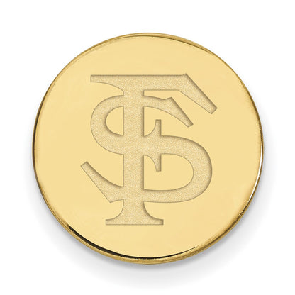 14K Yellow Gold Gold LogoArt Florida State University F-S Lapel Pin