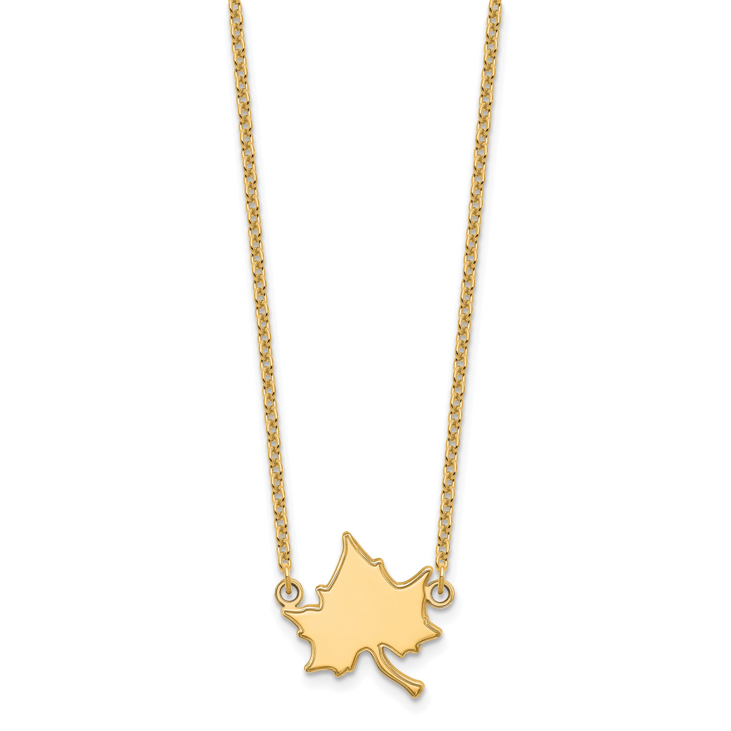 10K Yellow Gold Logoart Indiana State University I S Large Pendant 18 Inch Necklace