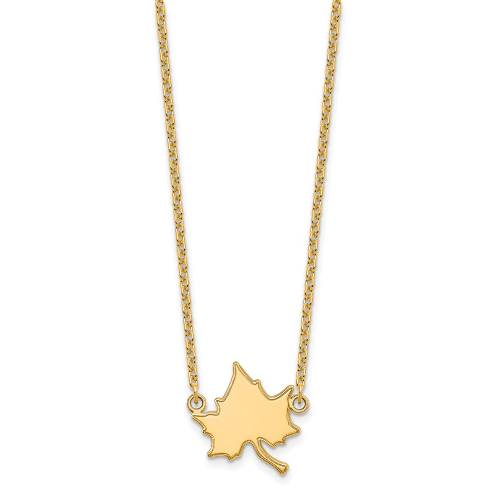 14K Yellow Gold Logoart Indiana State University I S Large Pendant 18 Inch Necklace