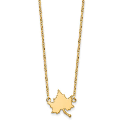 10K Yellow Gold Logoart Indiana State University I S Large Pendant 18 Inch Necklace
