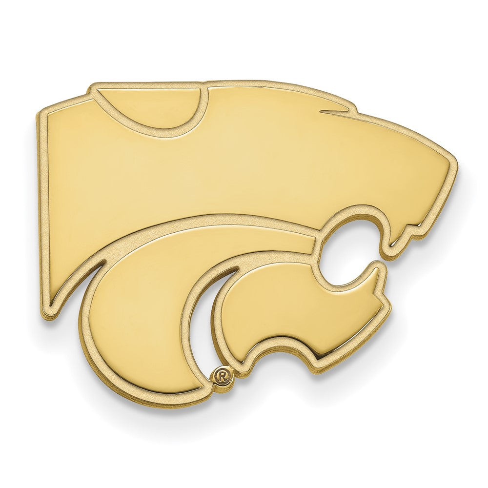 14K Yellow Gold Gold LogoArt Kansas State University Wildcat Lapel Pin