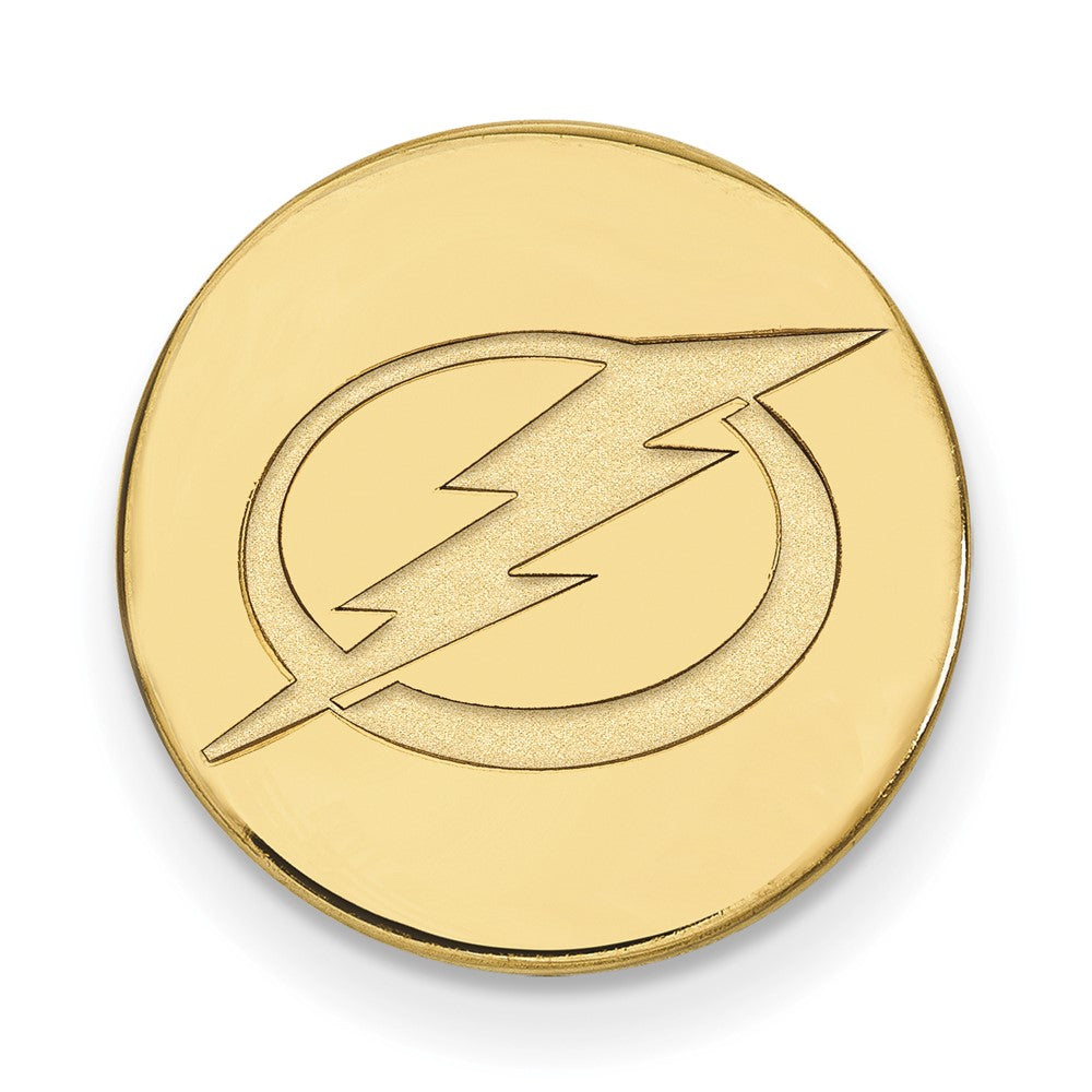 14K Yellow Gold Gold NHL LogoArt Tampa Bay Lightning Lapel Pin