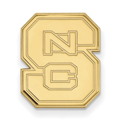 14K Yellow Gold Gold LogoArt North Carolina State University N-C-S Lapel Pin
