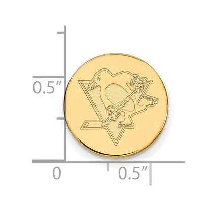 14K Yellow Gold Gold NHL LogoArt Pittsburgh Penguins Lapel Pin