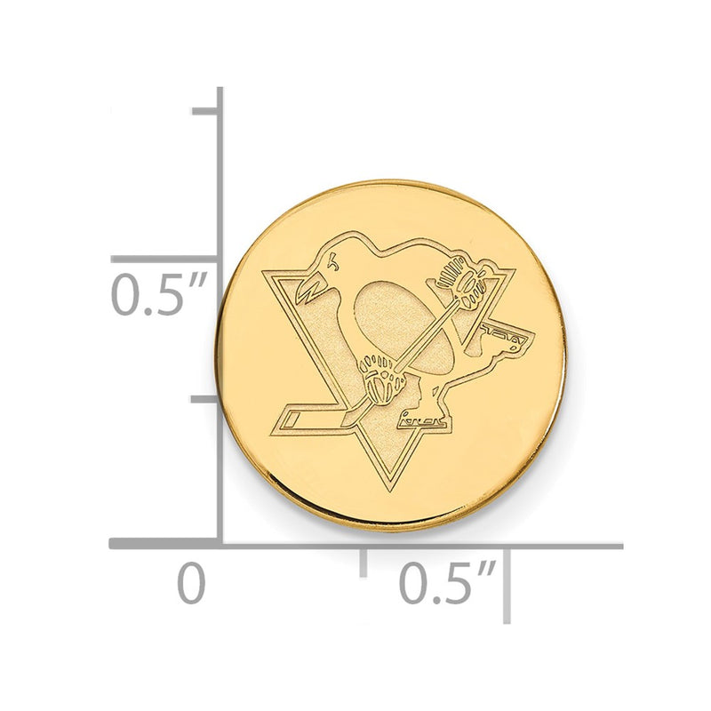 14K Yellow Gold Gold NHL LogoArt Pittsburgh Penguins Lapel Pin